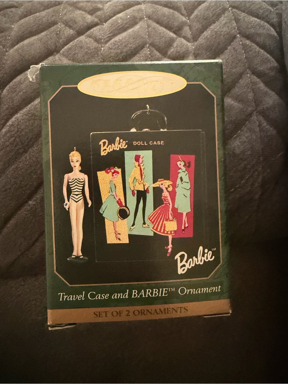 Barbie Travel Case and BARBIE Ornament Set of 2 Set of 2 Holiday Ornaments